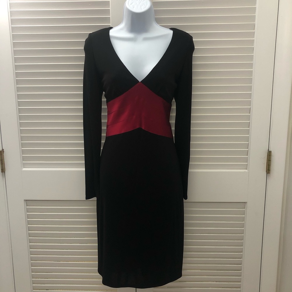 NWT Mid length black and red dress